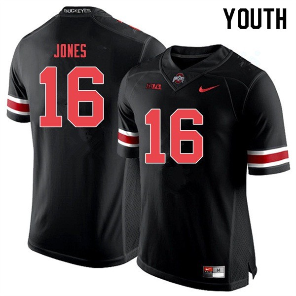 Ohio State Buckeyes #16 Keandre Jones Youth High School Jersey Black Out